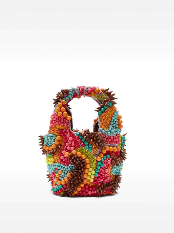 Party bag with multicoloured beads