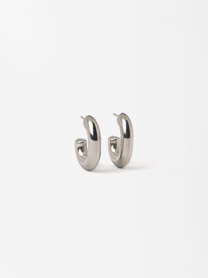Medium Hoops Earrings - Stainless Steel
