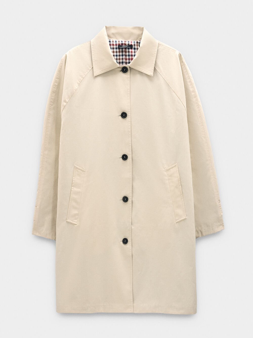 Midi trench with printed interior