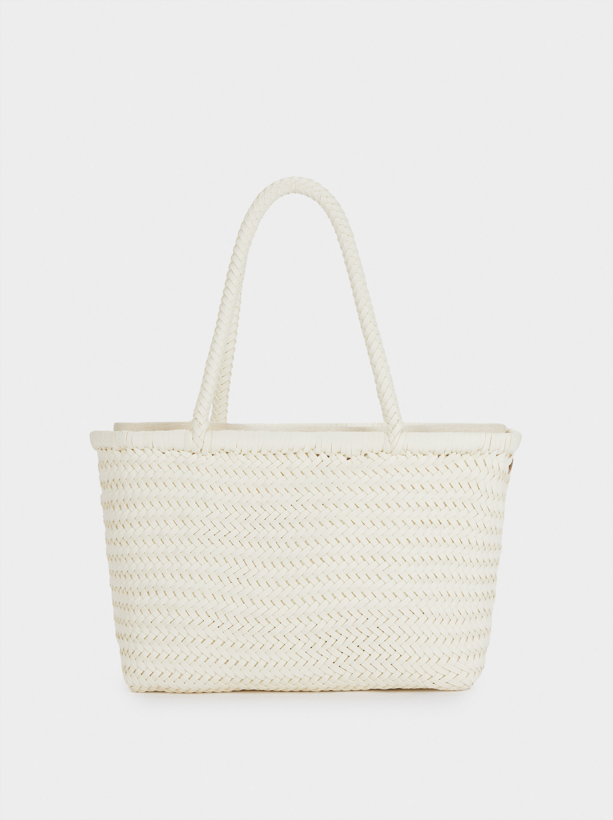 braided tote bag