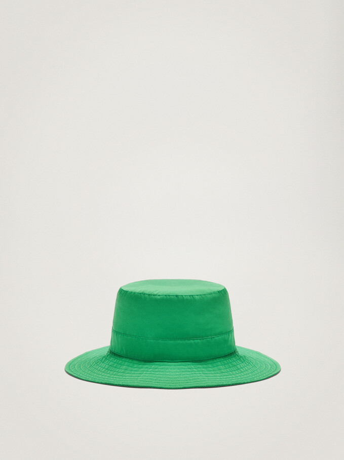 Cotton Bucket Hat, Green, hi-res