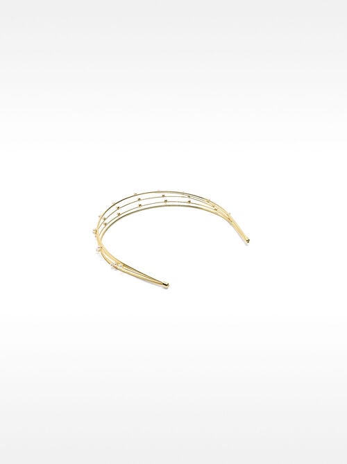 Diadema fina con perlas