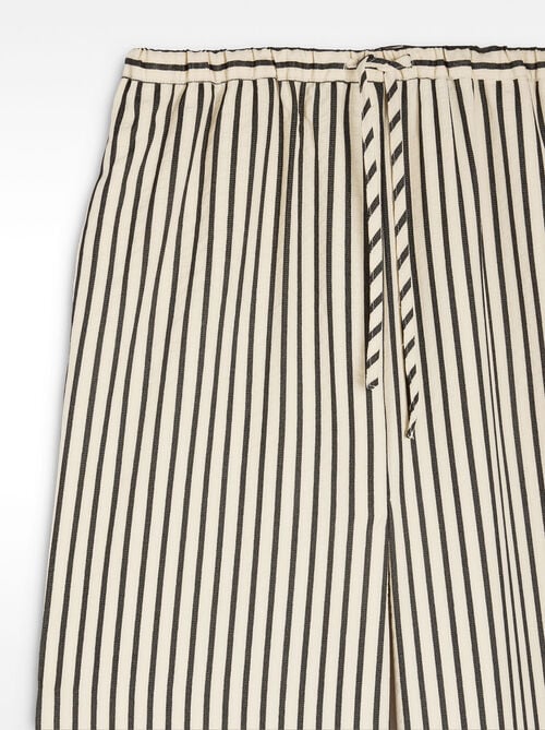 Pantalón fluido a rayas