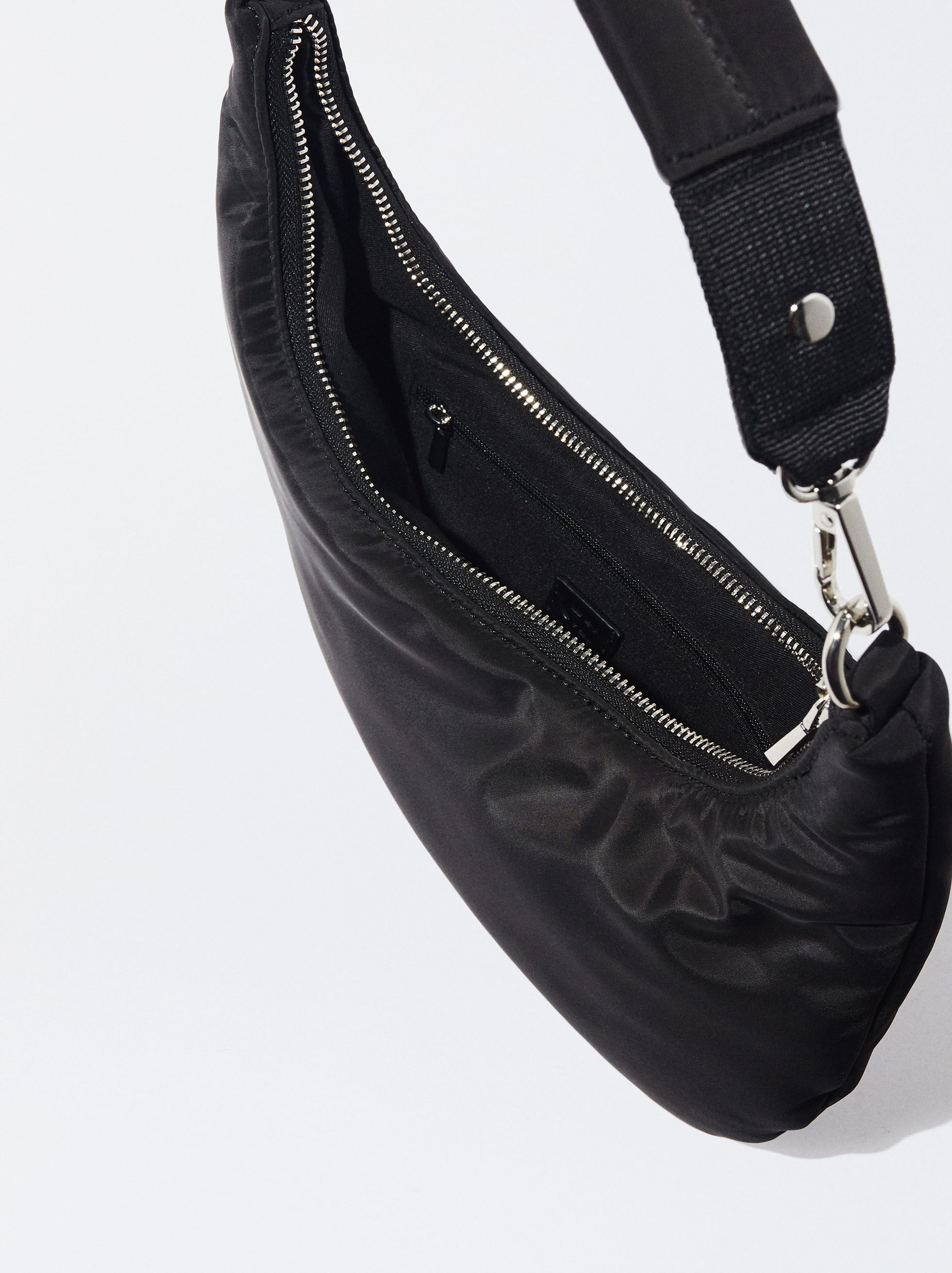 Nylon black shoulder bag cheap