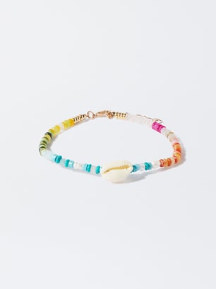 Seashell Anklet, Multicolor, hi-res