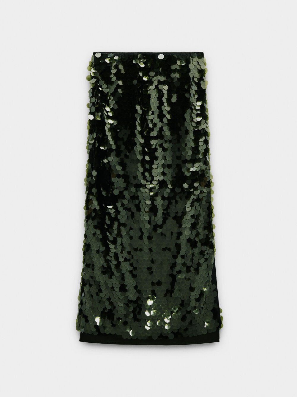 Long skirt with sequins