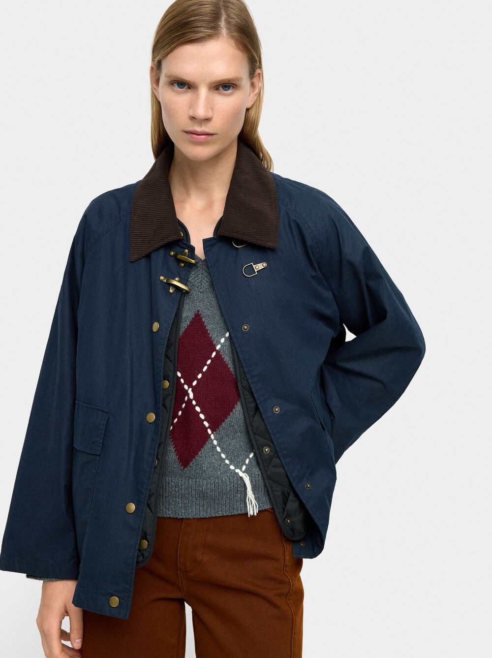 Cotton jacket with vest