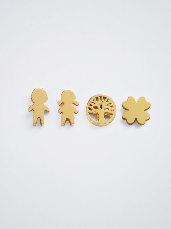 Online Exclusive - Stainless steel charm with shamrock