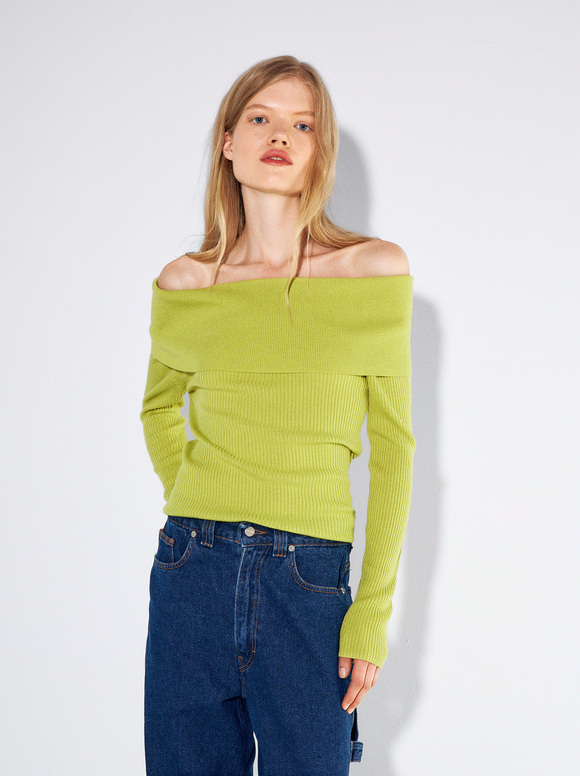 Zara off the shoulder jumper Outlet
