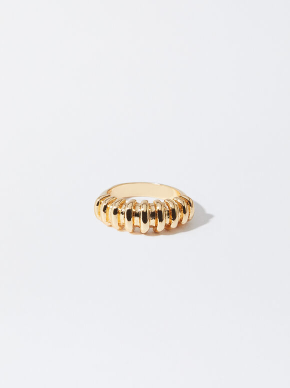 Gold-Toned Ring, Golden, hi-res