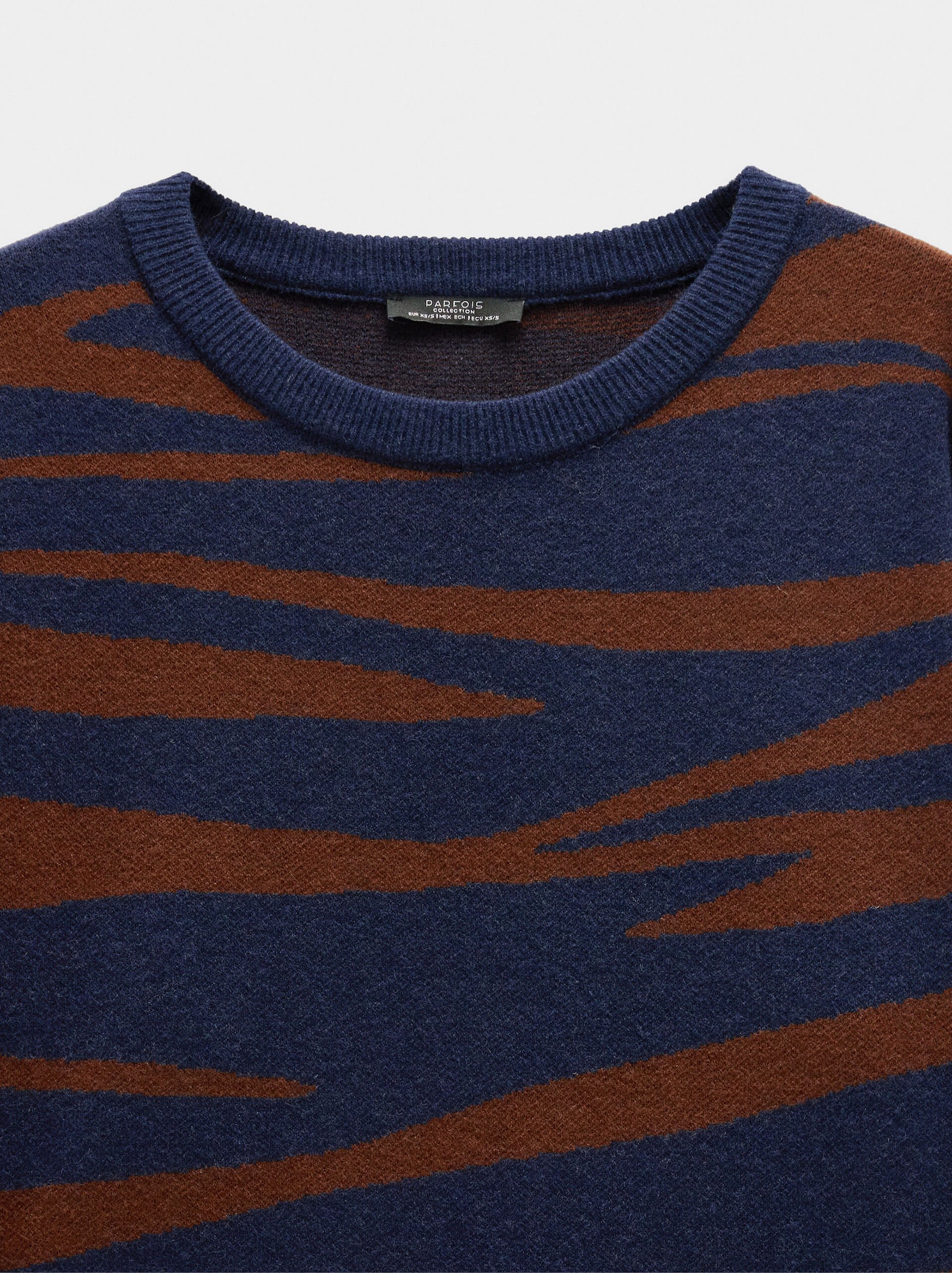 Jacquard knit dress image number 5.0