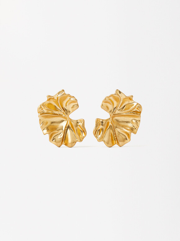 Golden Maxiflor Earrings, Golden, hi-res