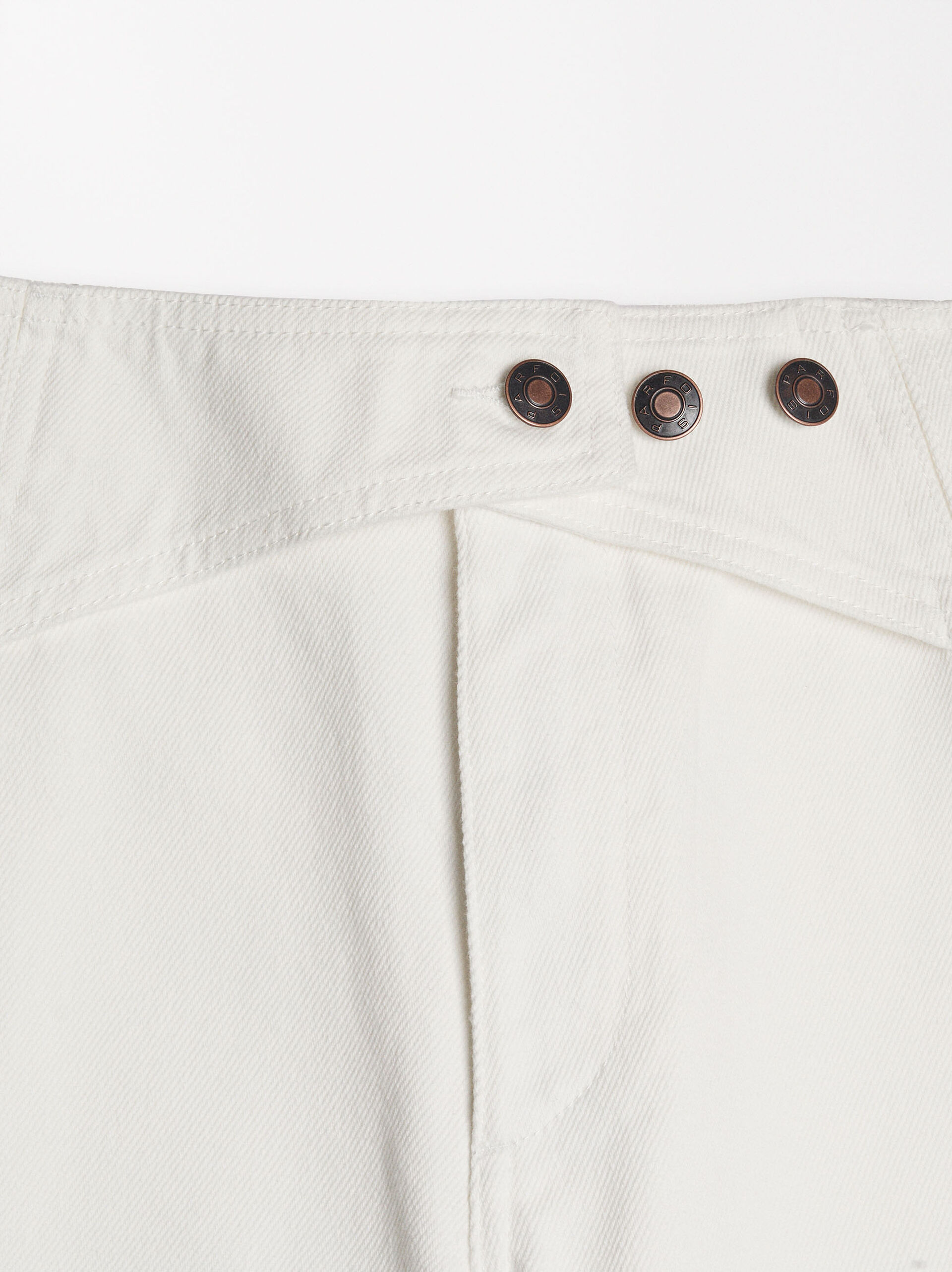 Cross detail denim pants image number 7.0