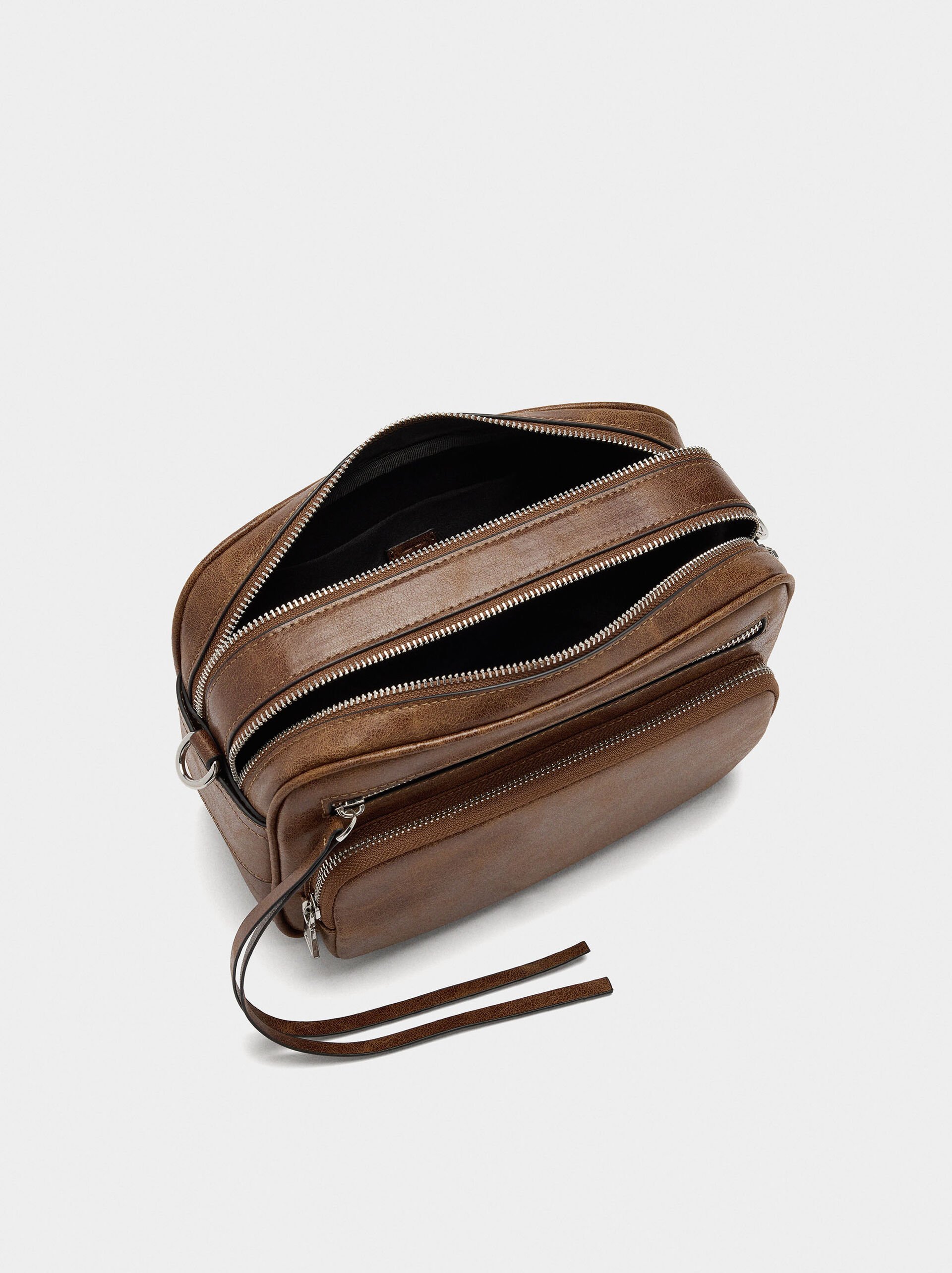 Crossbody bag with aged effect image number 3.0