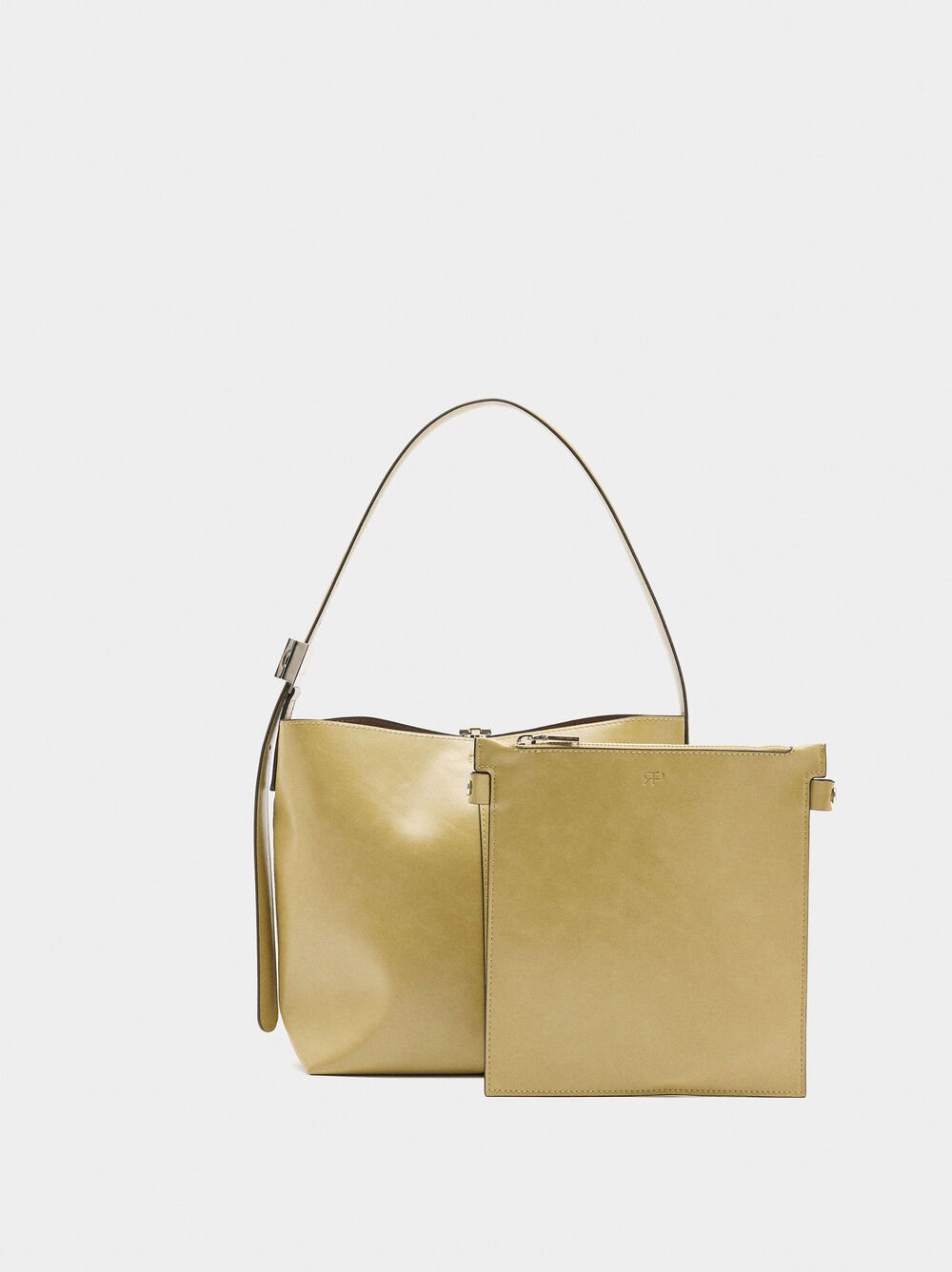 Bolso bombonera efecto craquelado