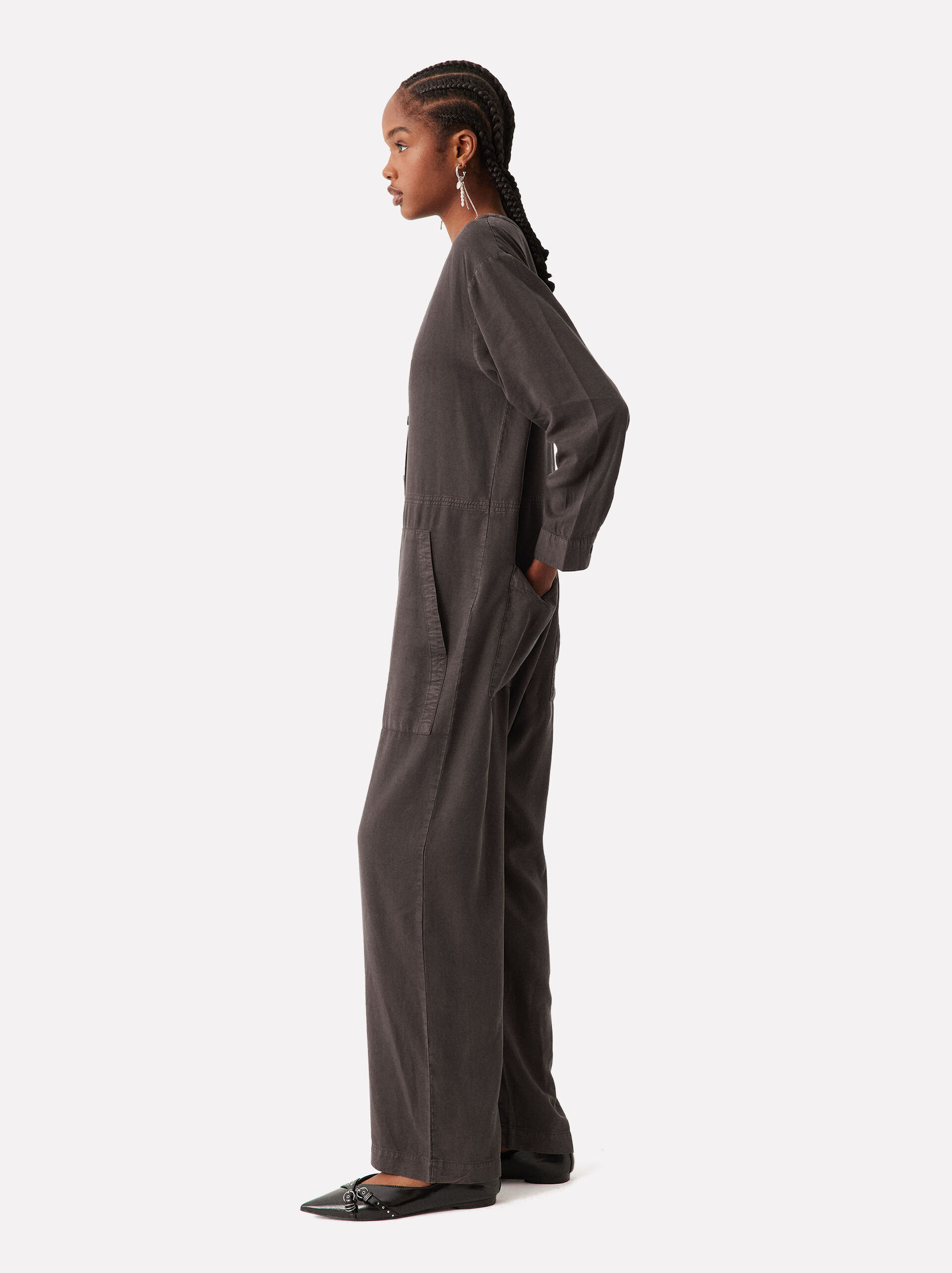 100% Lyocell Jumpsuit image number 3.0