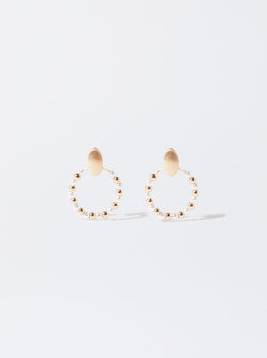 Golden Earrings With Pearls