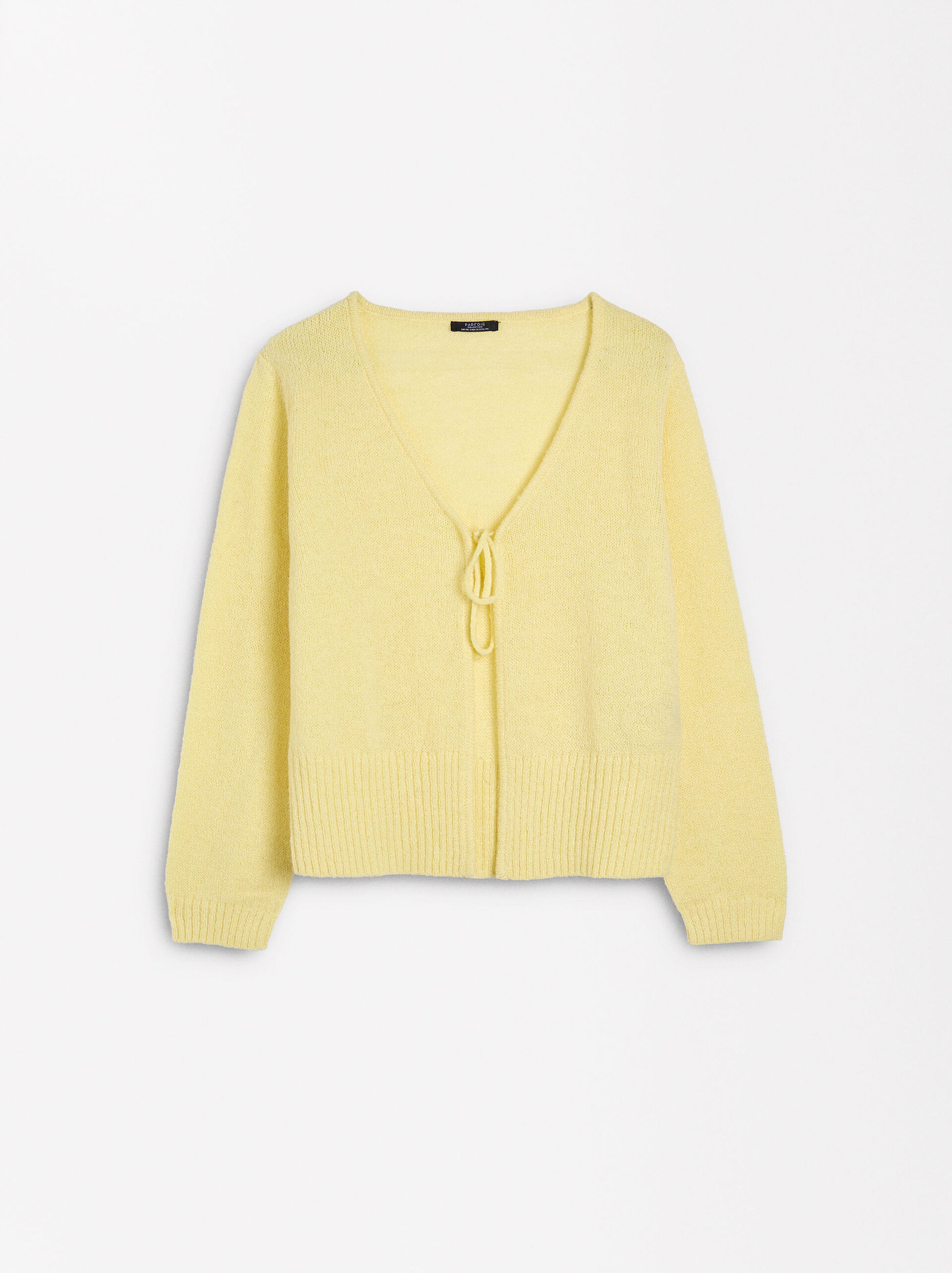 Knitted wool cardigan image number 1.0