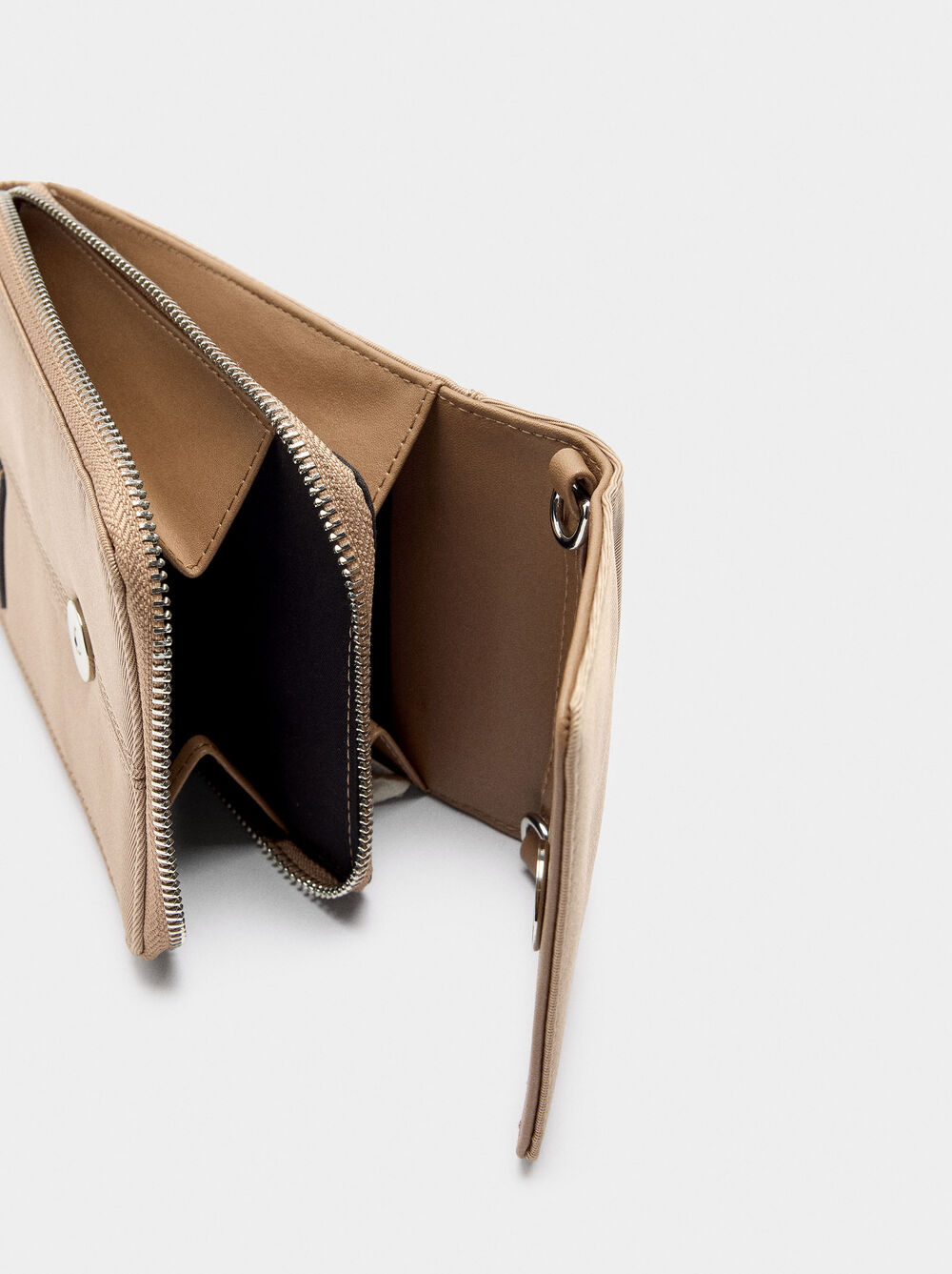 Borsa per cellulare effetto nylon