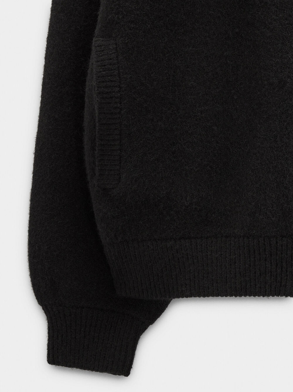 Strickjacke aus Strick mit Kragen in Felloptik