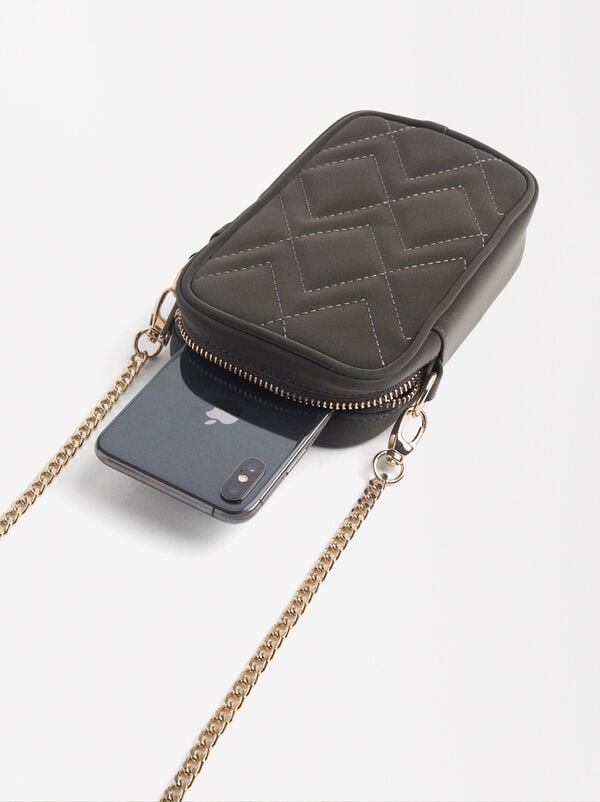 Padded mobile phone bag