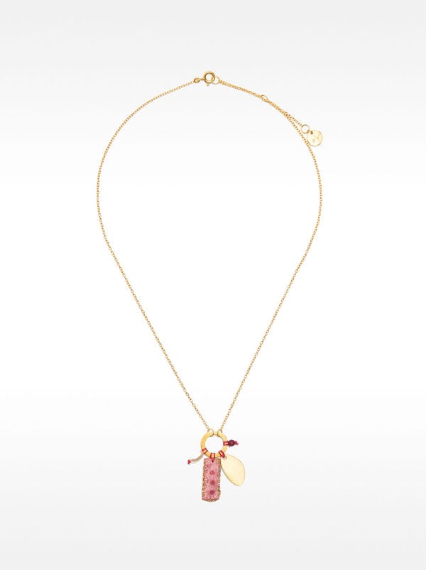 Pendant necklace with freshwater pearl - 925 sterling silver