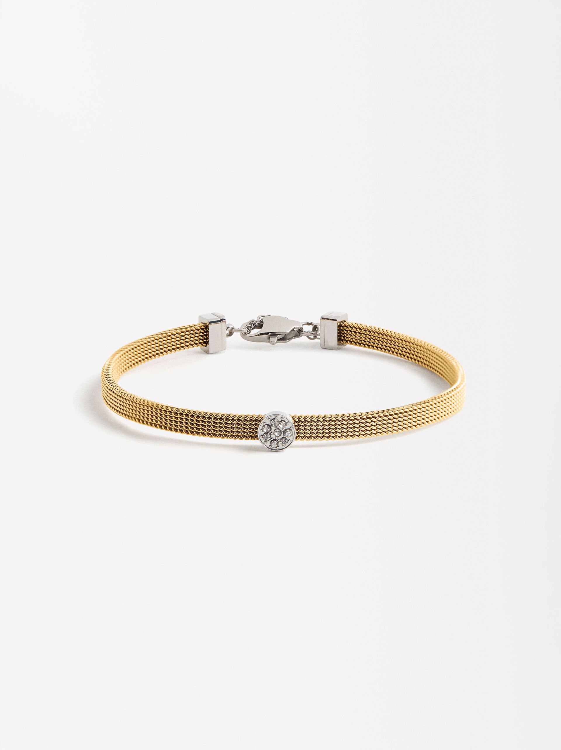 Bracelet with crystal - stainless steel image number 0.0