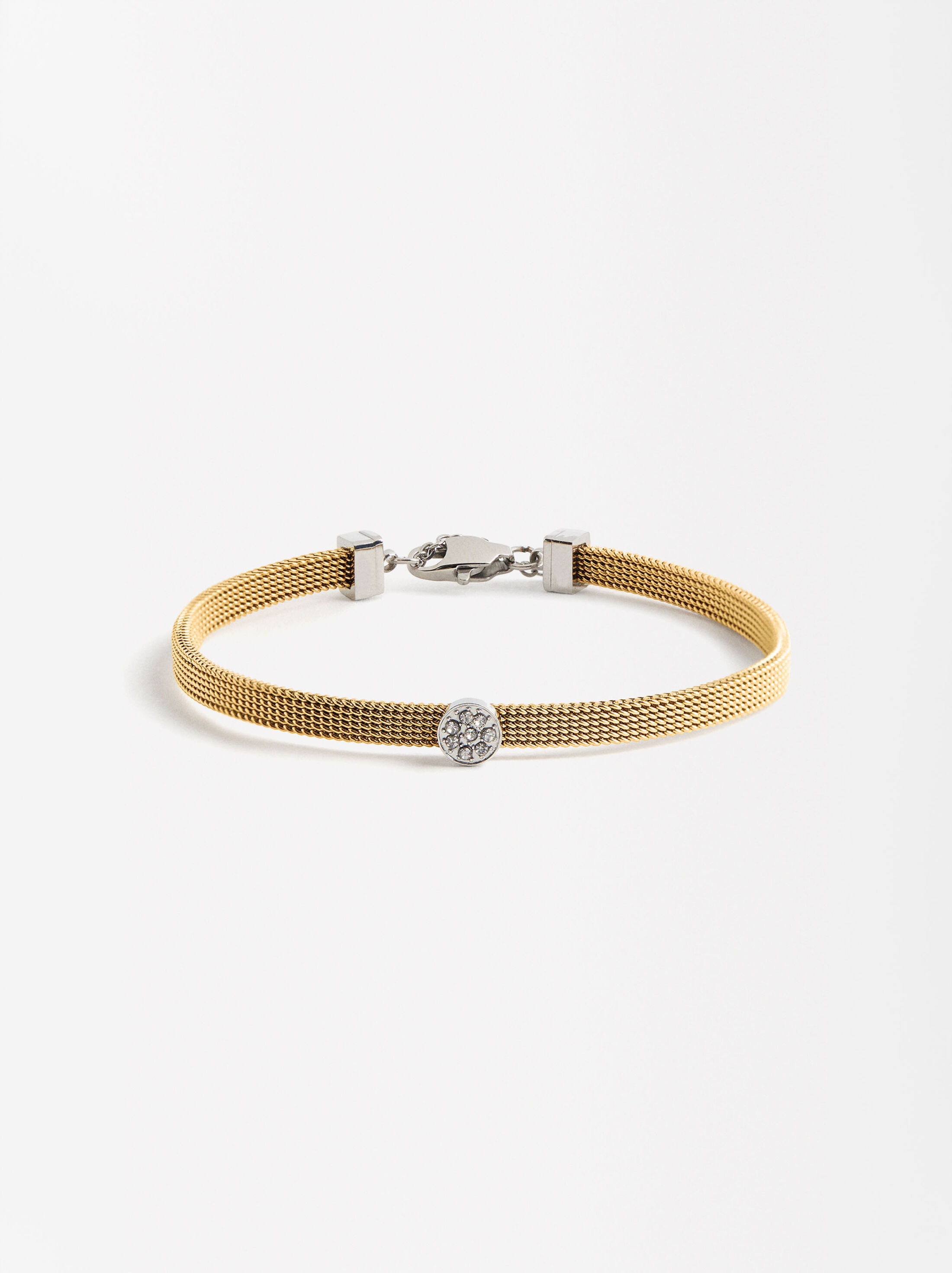 Bracelet with crystal - stainless steel image number 0.0