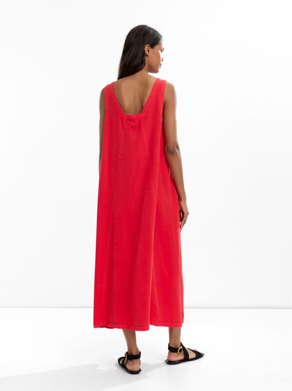100% lyocell long dress