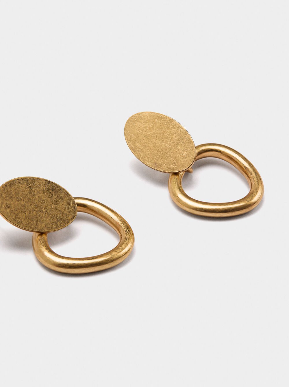 Pendientes de aro ovalados