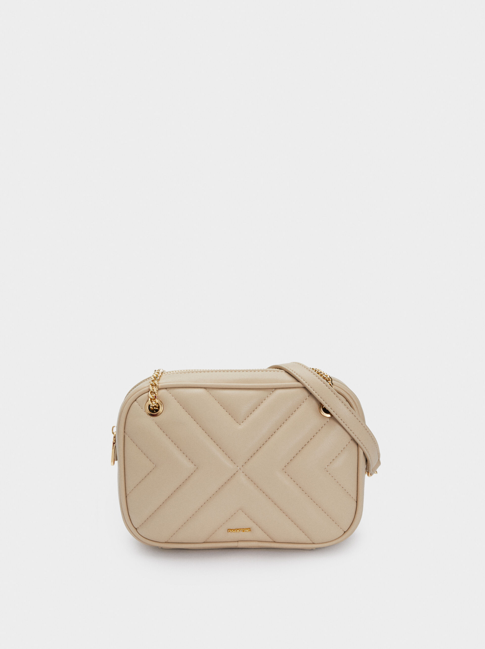 Beige quilted crossbody bag Clearance