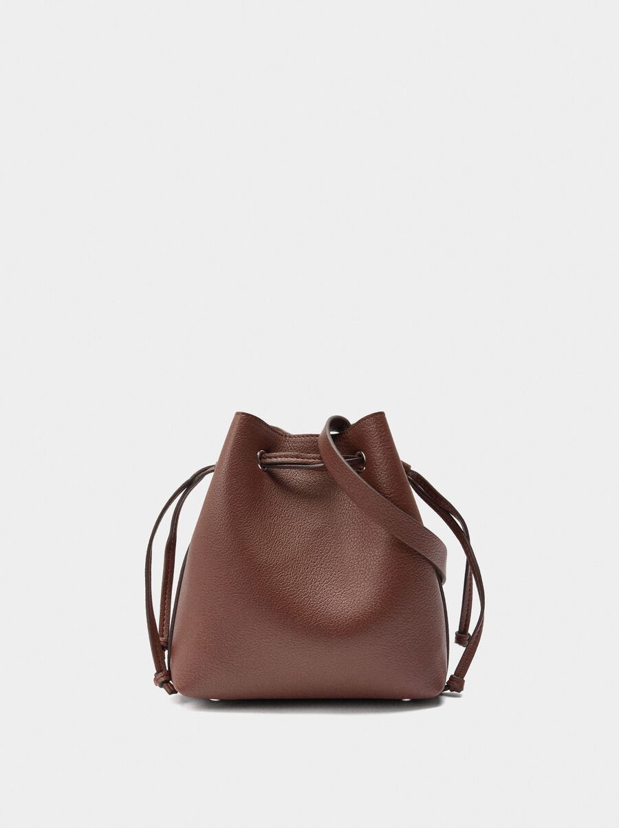 Bolso bandolera con cordón