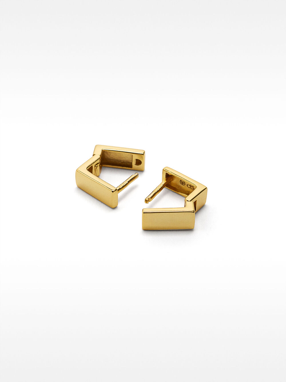 Square hoop earrings - 925 sterling silver