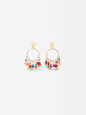 Multicolored Shell Earrings image number 1.0