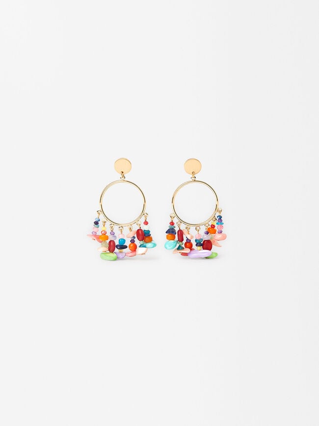 Multicolored Shell Earrings image number 1.0