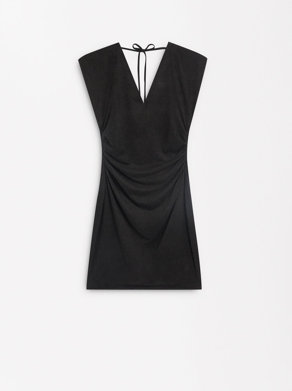 Vestido corto con detalle lateral