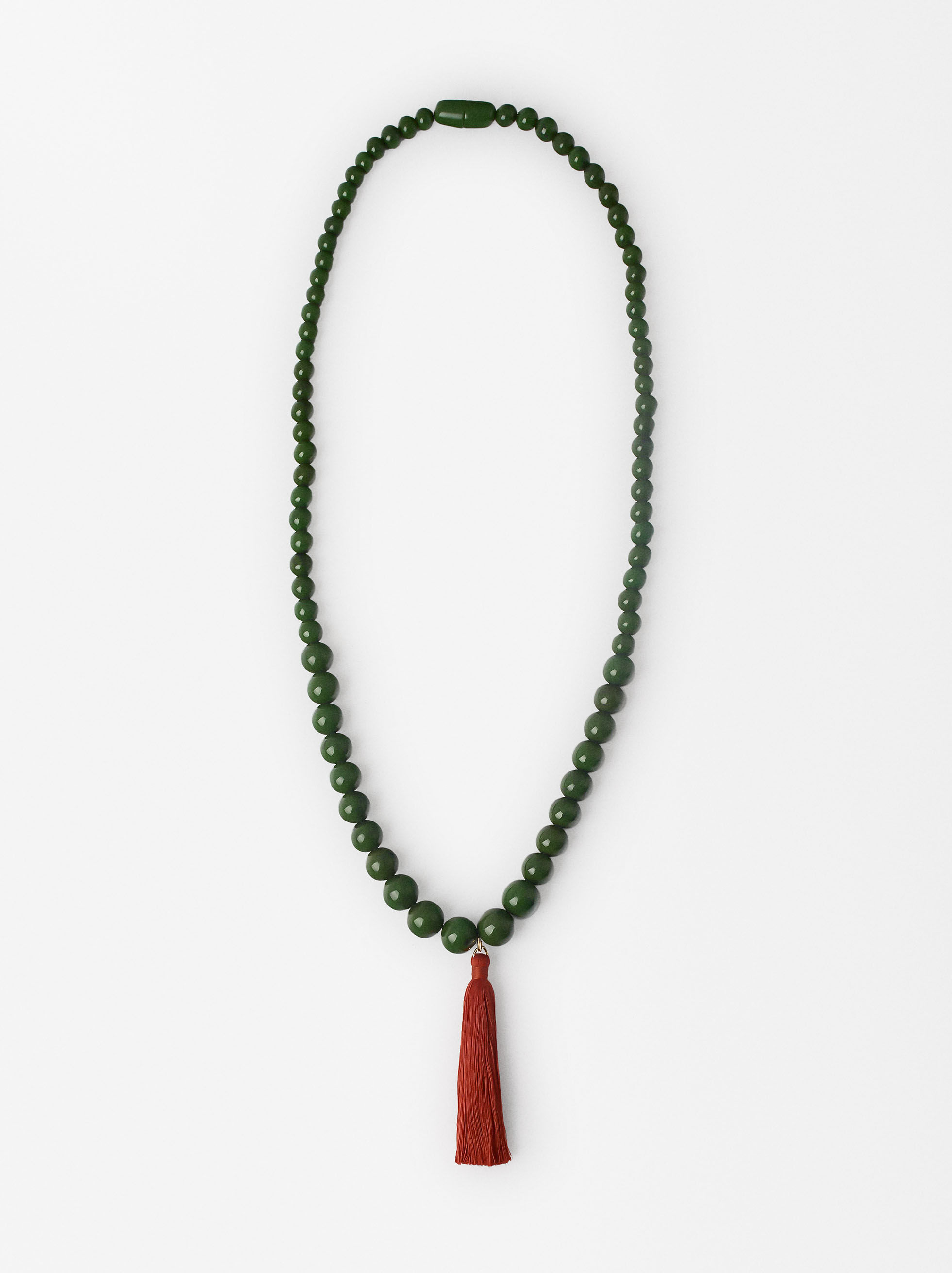Resin bead necklace new arrivals