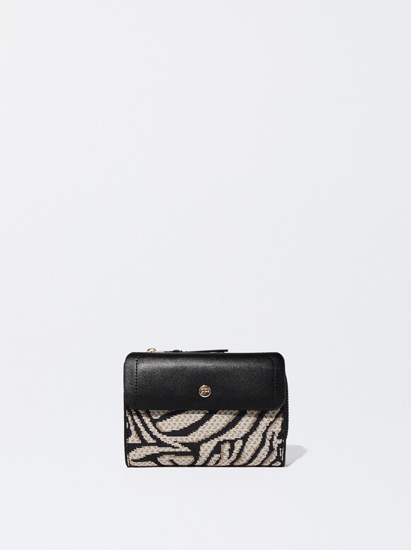 Jacquard Wallet, Beige, hi-res