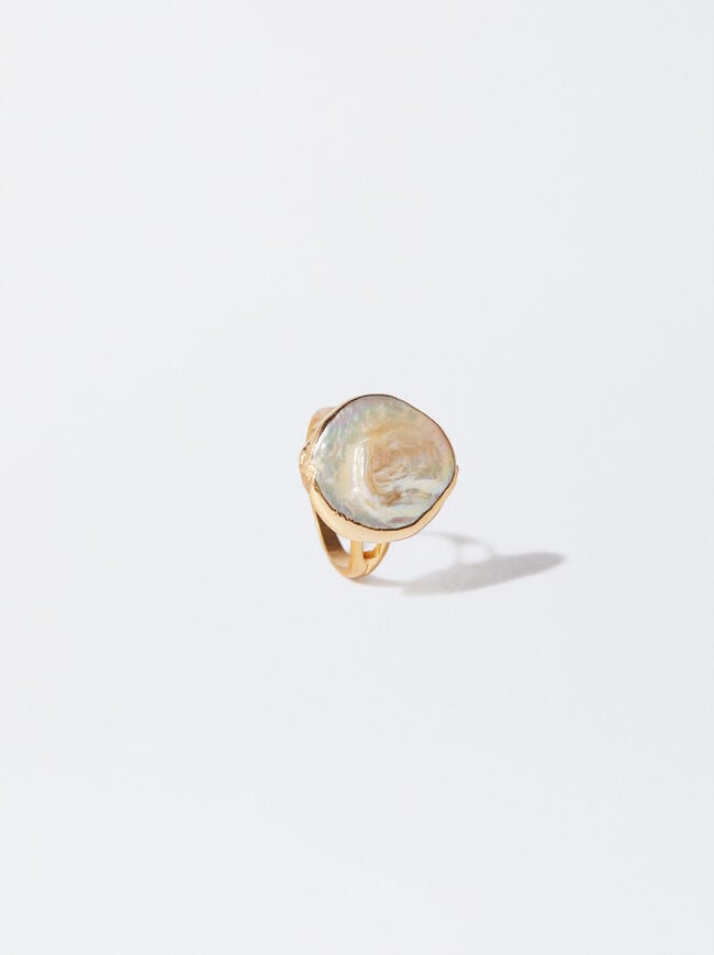 Ring With Freshwater Pearl image number 1.0