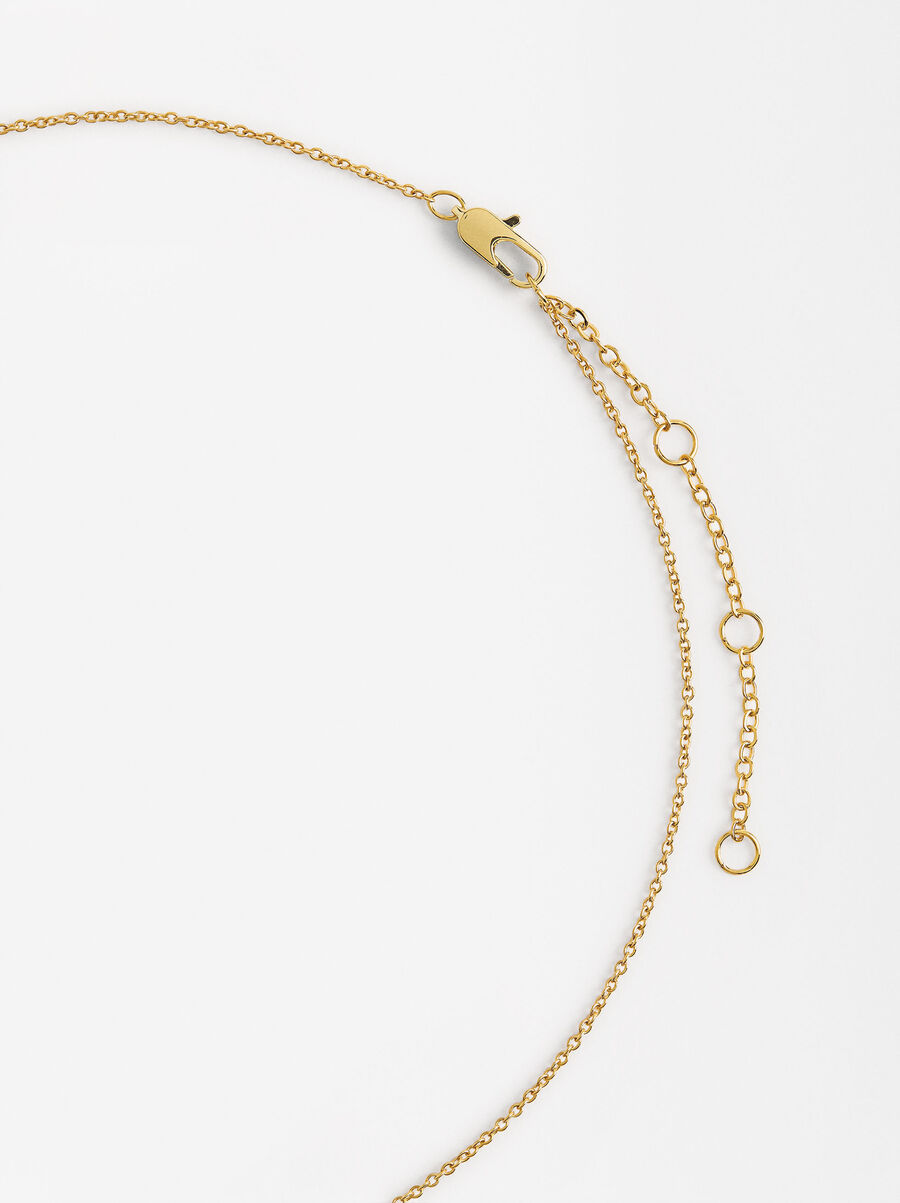 Gold Plated Medallion Necklace 18k