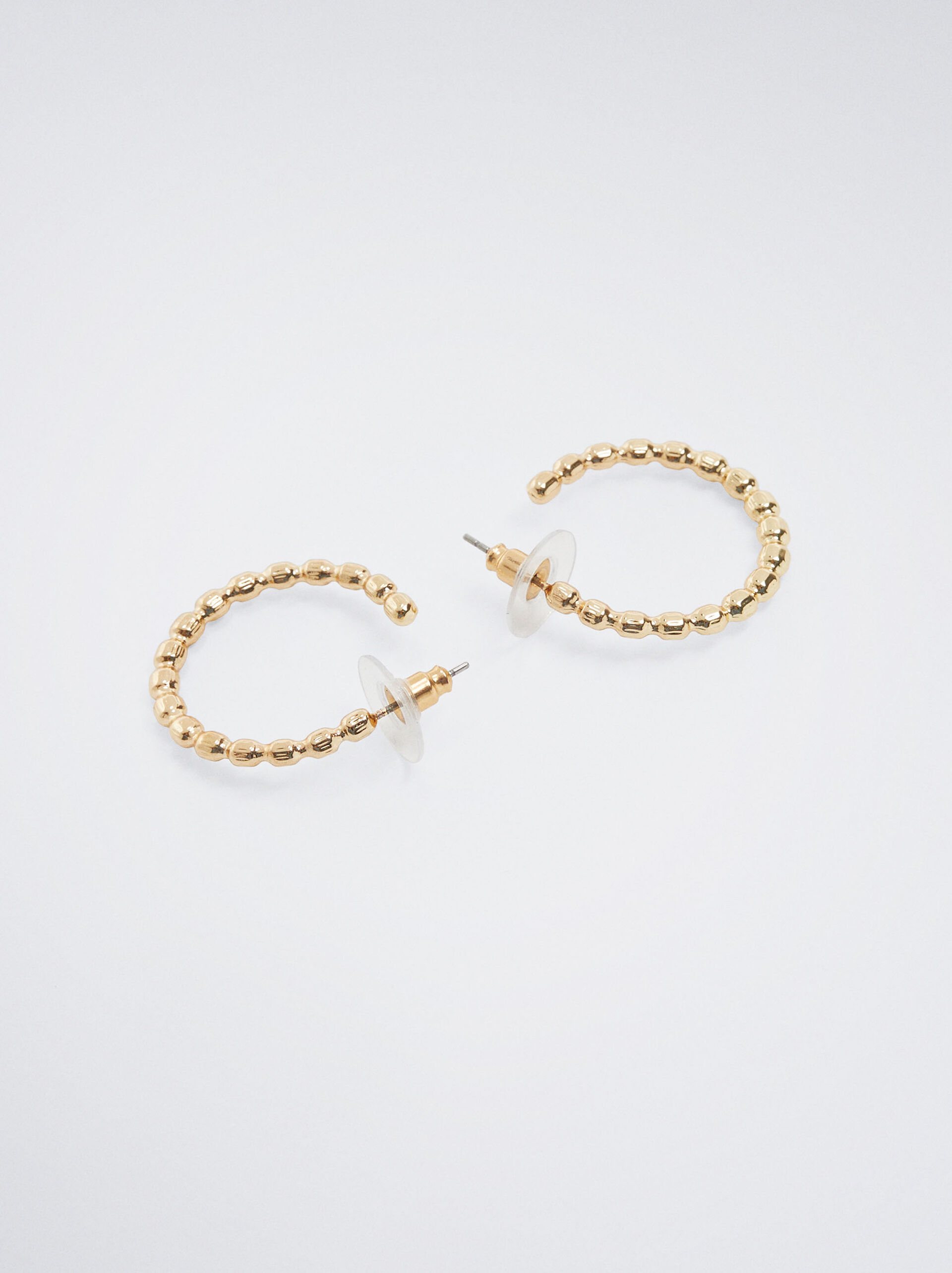 Small Gold Hoop Earrings image number 3.0