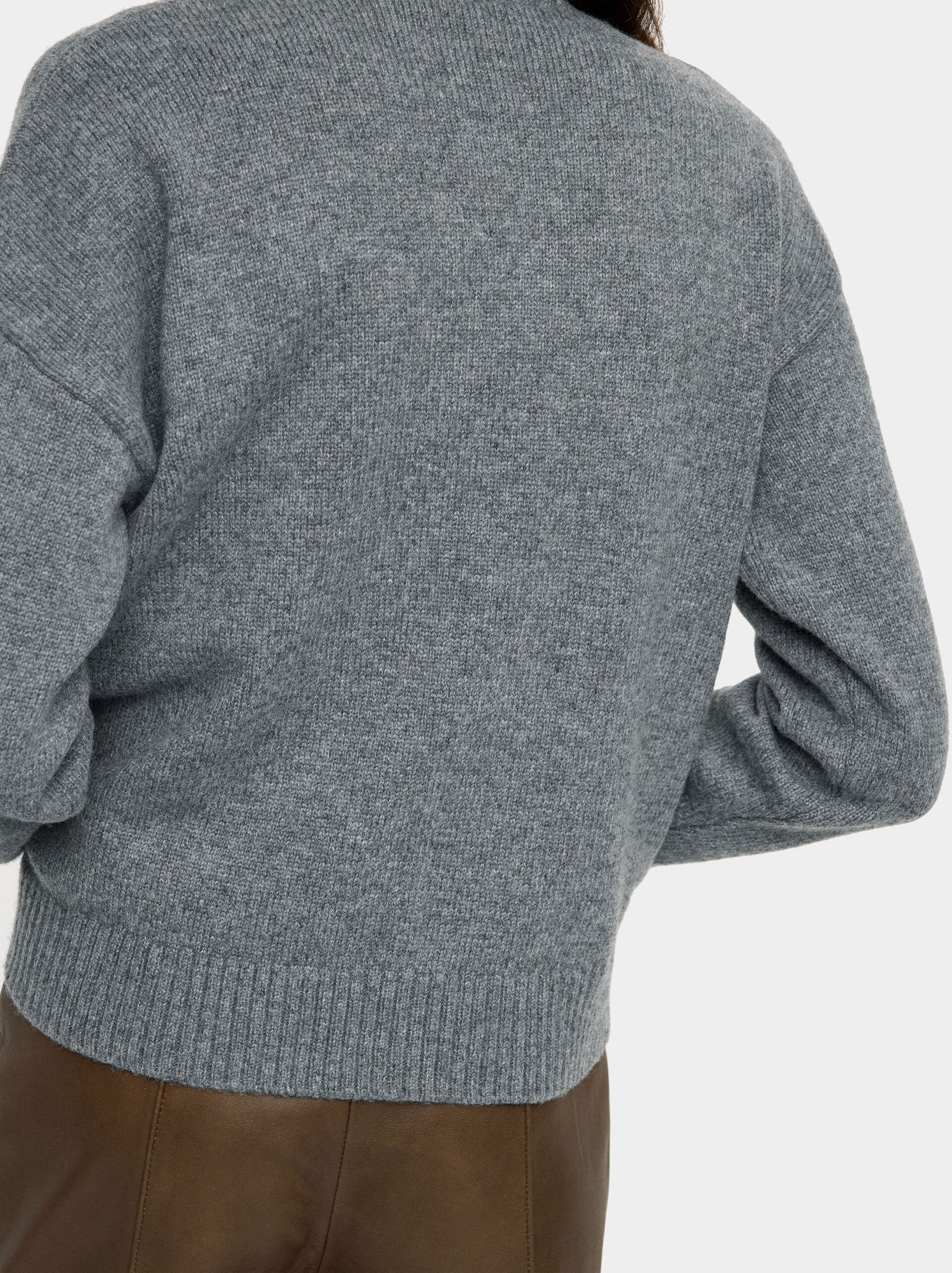Cardigan en maille jacquard floral image number 2.0