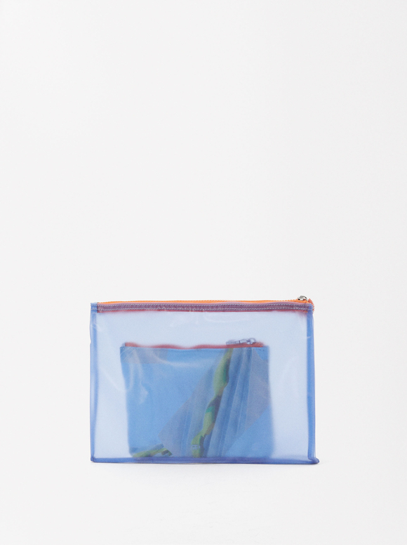 Printed Multi-Purpose Bag, Blue, hi-res