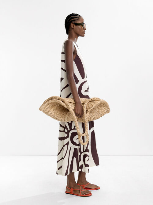 Long printed dress