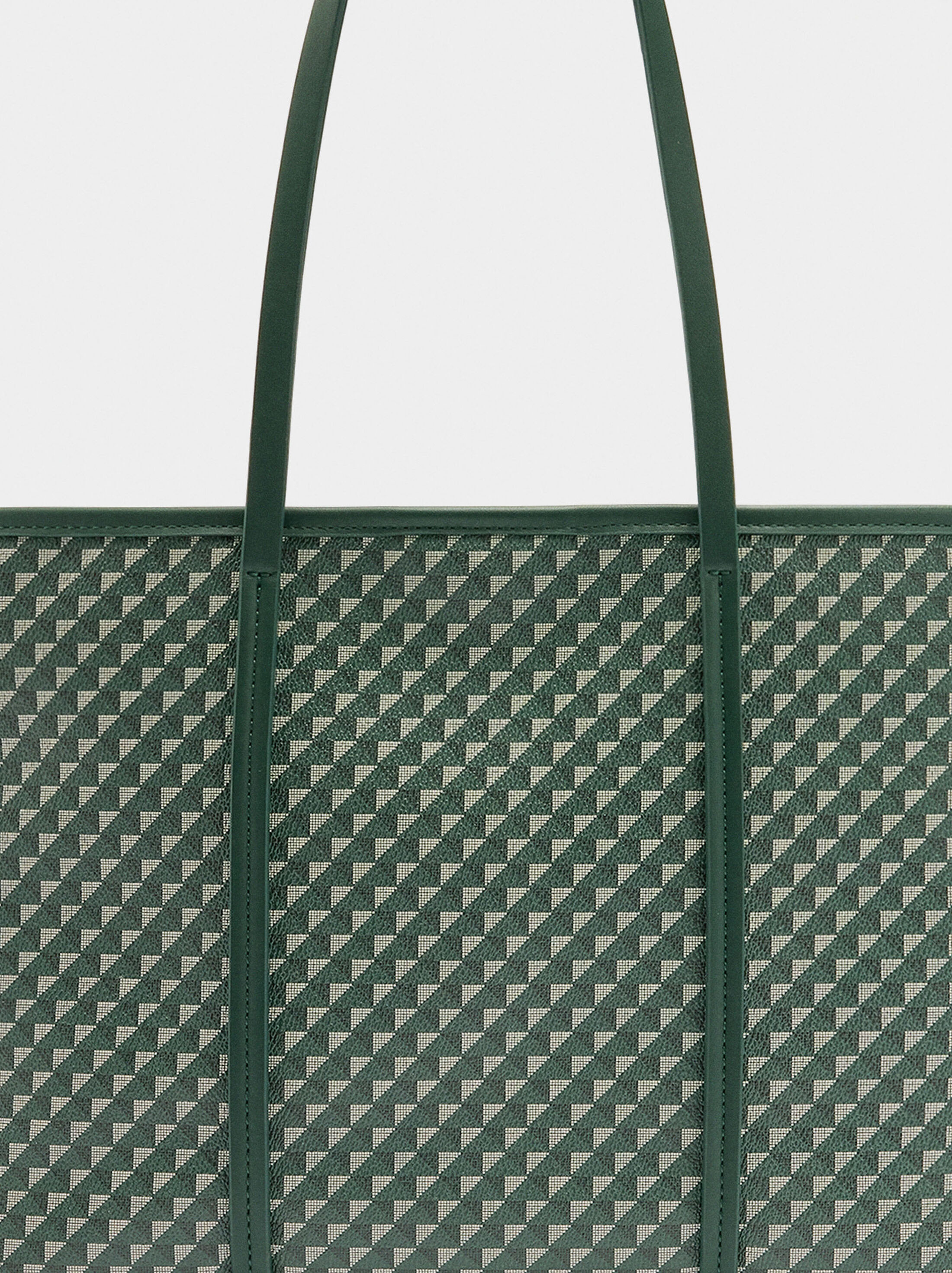 Printed shopper bag removable bag image number 6.0