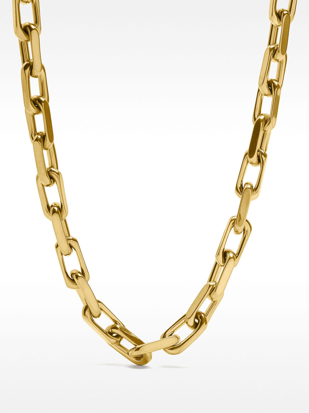 Collana corta in maglie - acciaio inossidabile