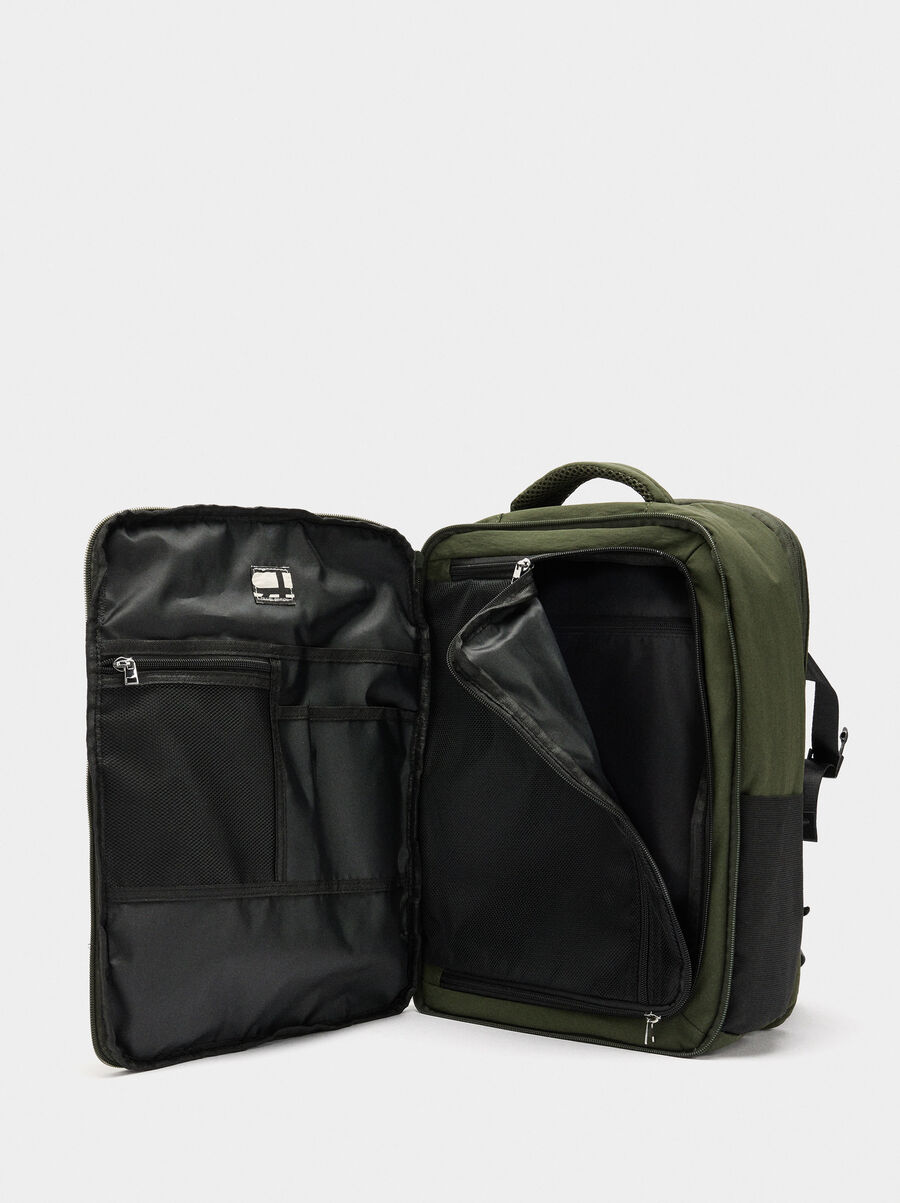 Expandable nylon cabin backpack