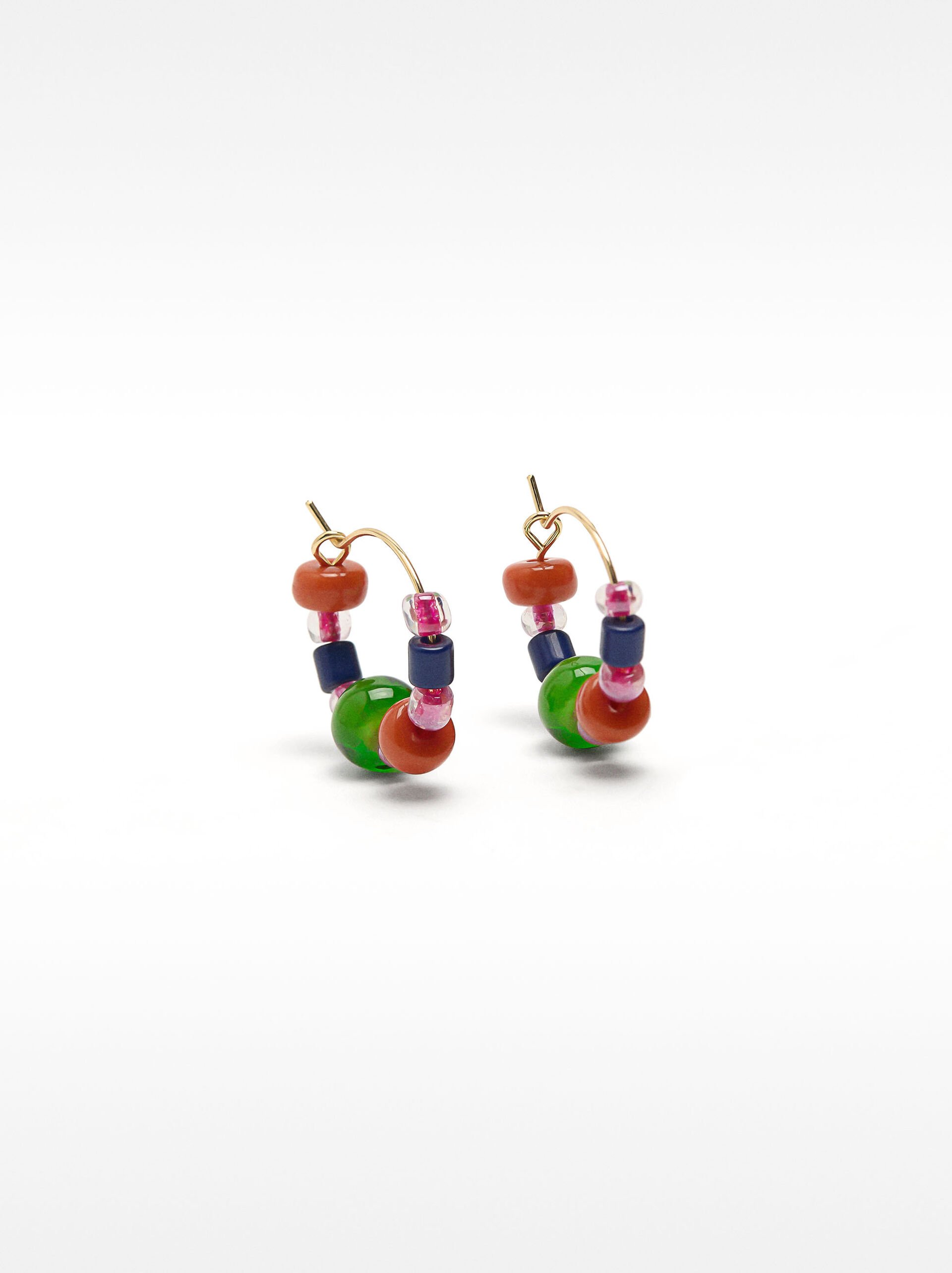 Hoop earrings with crystals image number 0.0