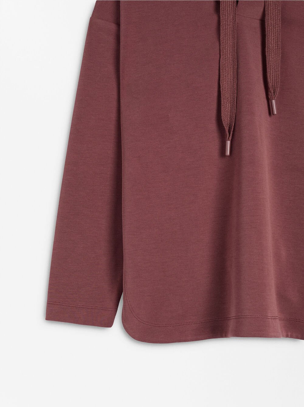 Knit hoodie