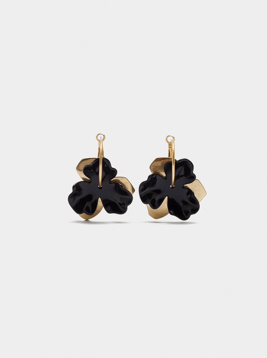 Hoops with resin flower